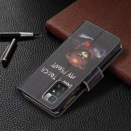 Xiaomi Redmi 10 Tasche mit Reißverschluss Bär