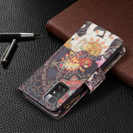 Xiaomi Redmi 10 Tasche mit Reißverschluss Elefant