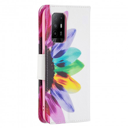 Hülle Oppo A94 5G Blume Aquarell