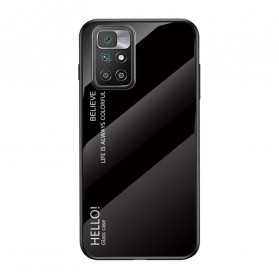 Xiaomi Redmi 10 Panzerglas Cover Hello