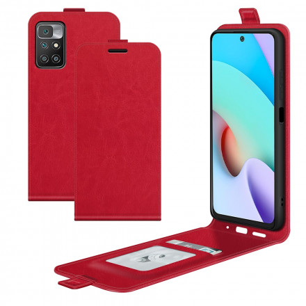 Hülle Xiaomi Redmi 10 Lederoptik Vertikale Klappe