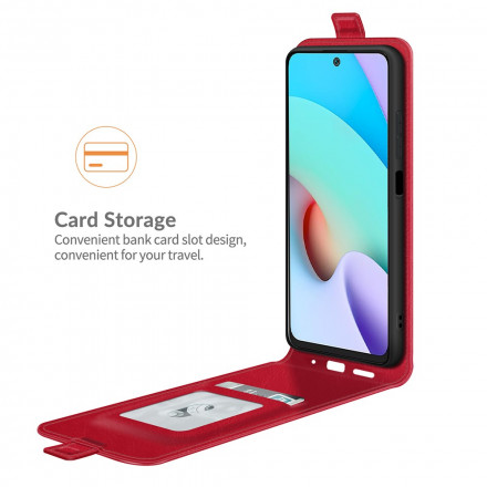 Hülle Xiaomi Redmi 10 Lederoptik Vertikale Klappe