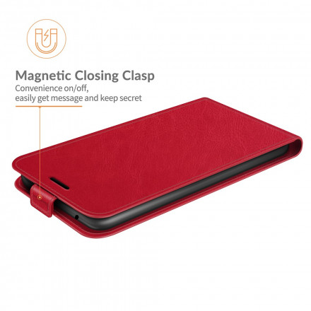 Hülle Xiaomi Redmi 10 Lederoptik Vertikale Klappe