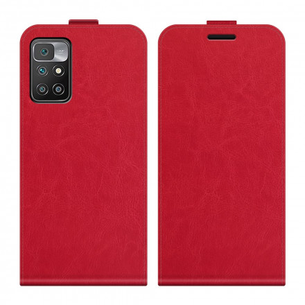 Hülle Xiaomi Redmi 10 Lederoptik Vertikale Klappe