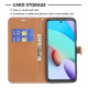 Xiaomi Redmi 10 Stoff und Lederoptik Tasche mit Riemen Xiaomi Redmi 10 Stoff und Lederoptik Tasche mit Riemen