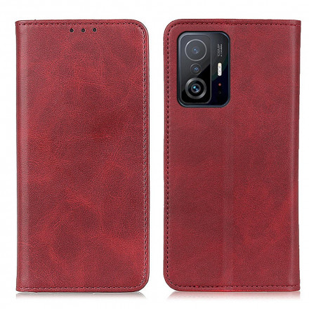 Flip Cover Xiaomi 11T / 11T Pro Spaltleder Matt Flip Cover Xiaomi 11T / 11T Pro Spaltleder Matt