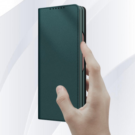 Flip Cover Samsung Galaxy Z Fold 3 5G Skin-Touch Schlitzleder
