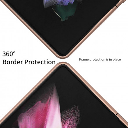 Samsung Galaxy Z Fold 3 5G Leder Weaving Support Cover GKK