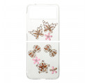 Samsung Galaxy Z Flip 3 5G Charms Schmetterlinge Cover