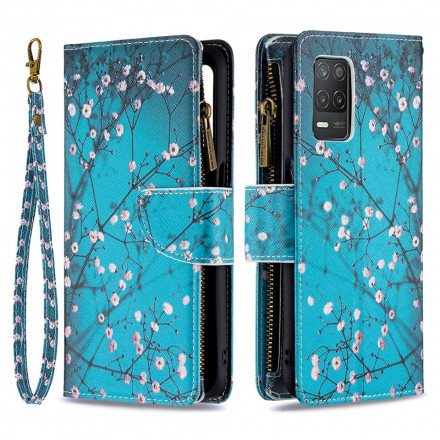 Hülle Realme 8 5G Tasche mit Reißverschluss Baum