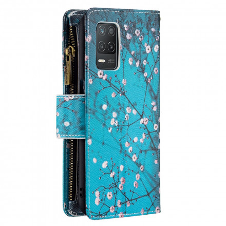 Hülle Realme 8 5G Tasche mit Reißverschluss Baum