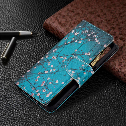 Hülle Realme 8 5G Tasche mit Reißverschluss Baum