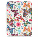 Smart Case iPad Mini 6 (2021) Stifthalter Vintage-Blumen