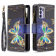 Oppo Reno 6 5G Tasche mit Reißverschluss Schmetterlinge