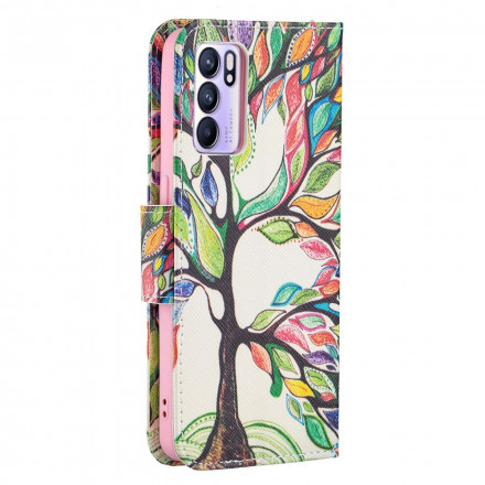 Hülle Oppo Reno 6 5G Baum Farbig