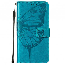 Motorola Edge 20 Lite Tasche Schmetterling Design mit Lanyard