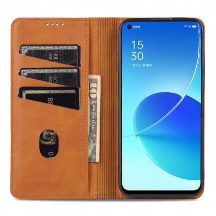 Flip Cover Oppo Reno 6 5G Style Leder AZNS