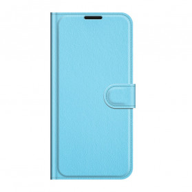 Oppo Reno 6 5G Kunstleder Litchi Klassische Tasche