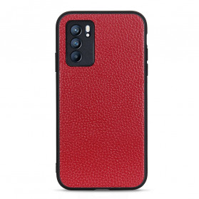 Oppo Reno 6 5G Echtleder Litchi Cover