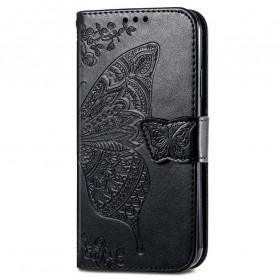 Motorola Edge 20 Lite Hülle Halbe Schmetterlinge