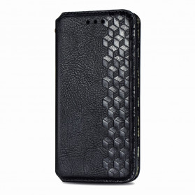 Flip Cover Motorola Edge 20 Lite Kunstleder Textur Diamant
