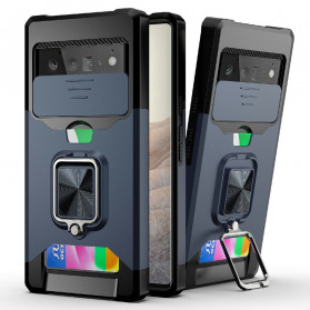 Google Pixel 6 Pro Cover Halterung und Linsenschutz und Kartenhalter