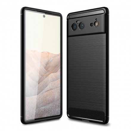Google Pixel 6 Kohlefaser Cover Gebürstet