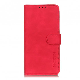 Hülle Realme C21 Mate Vintage-Leder-Effekt KHAZNEH