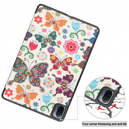 Smart Case Xiaomi Pad 5 Stifthalter Vintage-Blumen