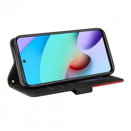 Xiaomi Redmi 10 Kunstleder Zweifarbig Signature Tasche