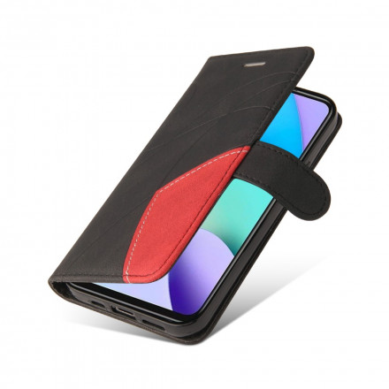 Xiaomi Redmi 10 Kunstleder Zweifarbig Signature Hülle
