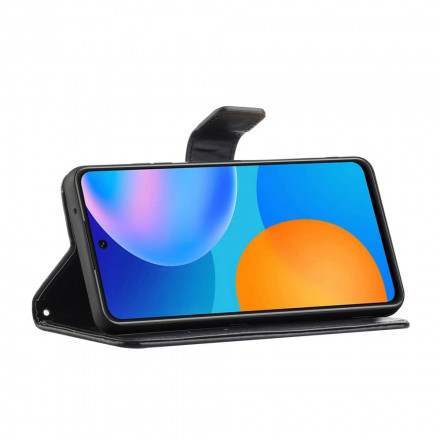 Xiaomi 11T / 11T Pro Tasche Schmetterlinge Und Blumen Mit Riemen