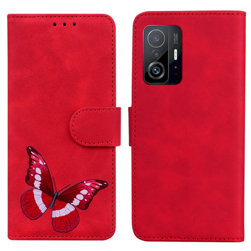 Xiaomi 11T / 11T Pro Skin-Touch Tasche Schmetterling
