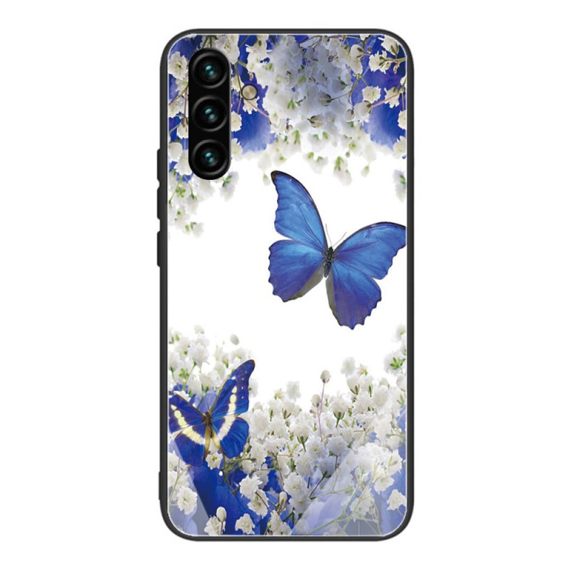 Samsung Galaxy A13 5G / A04s Panzerglas
 Cover Schmetterlinge Design