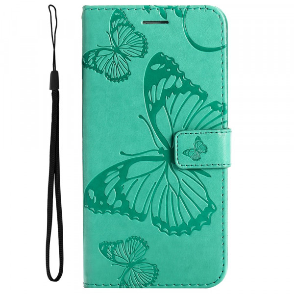 Samsung Galaxy M32 Riesige Schmetterlinge Tasche mit Riemen