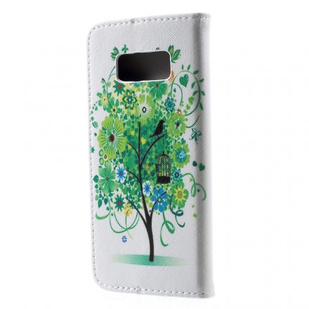 Samsung Galaxy S8 Hülle Blühender Baum