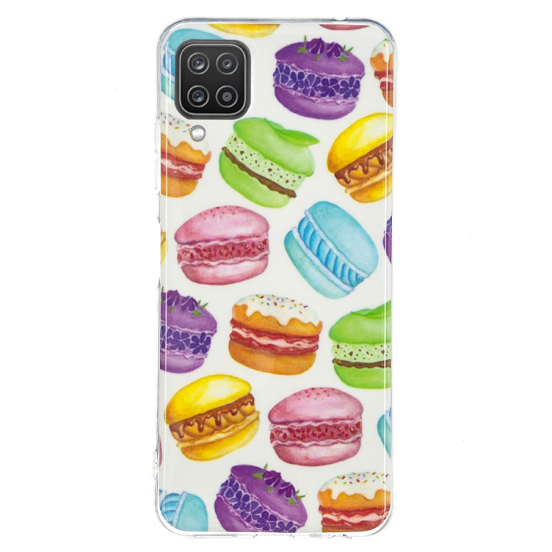 Samsung Galaxy A12 / M12 Cover Macarons Fluoreszierend