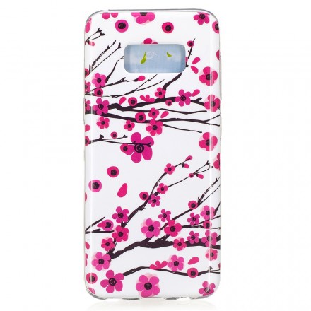 Samsung Galaxy S8 Flowers Fluoreszierendes Cover