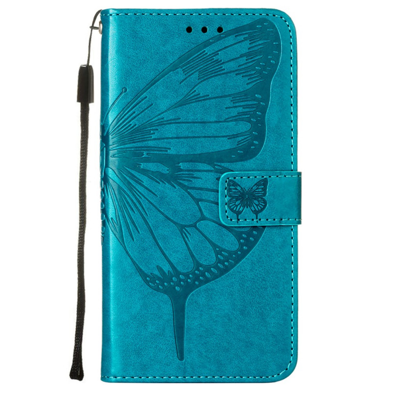 Xiaomi Redmi 10 Schmetterling Design Tasche mit Trageriemen