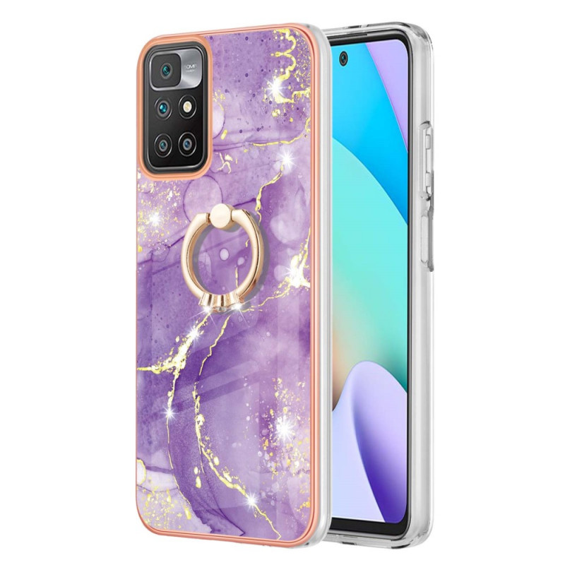 Coque Xiaomi Redmi 10 Marbre avec Anneau-Support