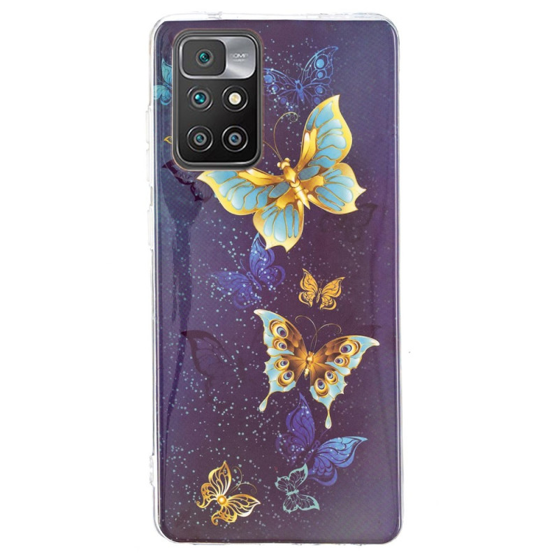 Xiaomi Redmi 10 Schmetterlinge Fluoreszierend Cover