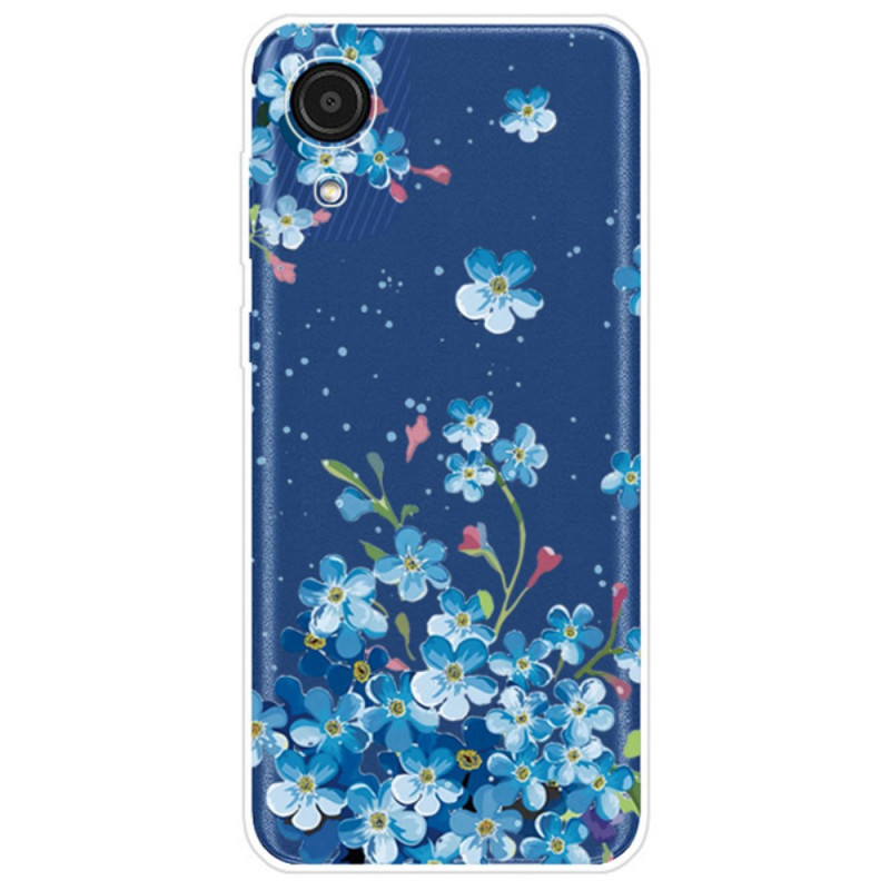 Samsung Galaxy A03 Core Hülle Blaue Blumen