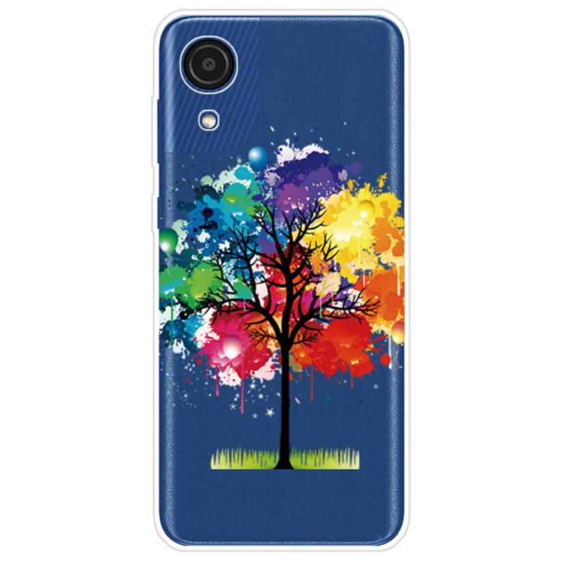 Samsung Galaxy A03 Core Cover Transparent Aquarell Baum