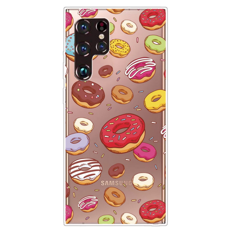 Hülle Samsung Galaxy S22 Ultra 5G love Donuts