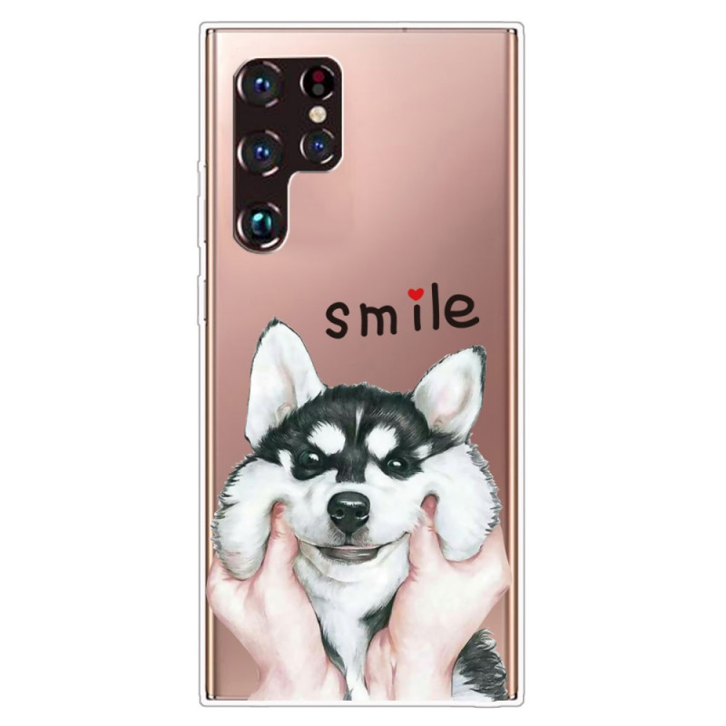 Samsung Galaxy S22 Ultra 5G Smile Dog Cover