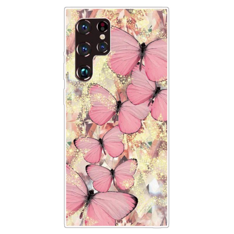 Samsung Galaxy S22 Ultra 5G Schmetterlinge Cover