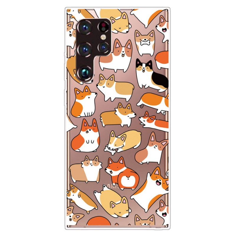 Samsung Galaxy S22 Ultra 5G Multiple Dog Cover