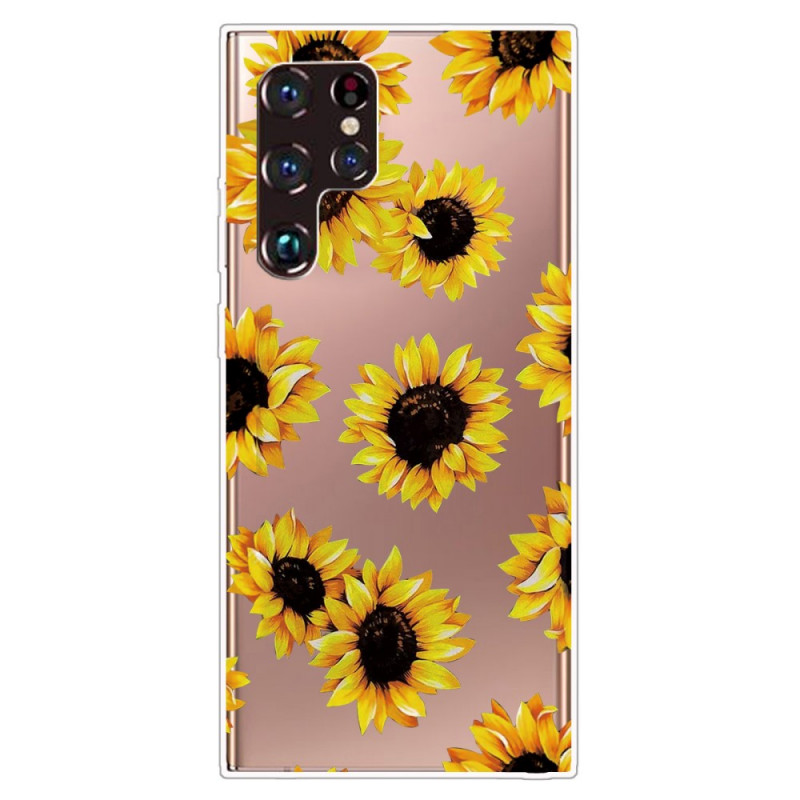Samsung Galaxy S22 Ultra 5G Sonnenblumen Cover