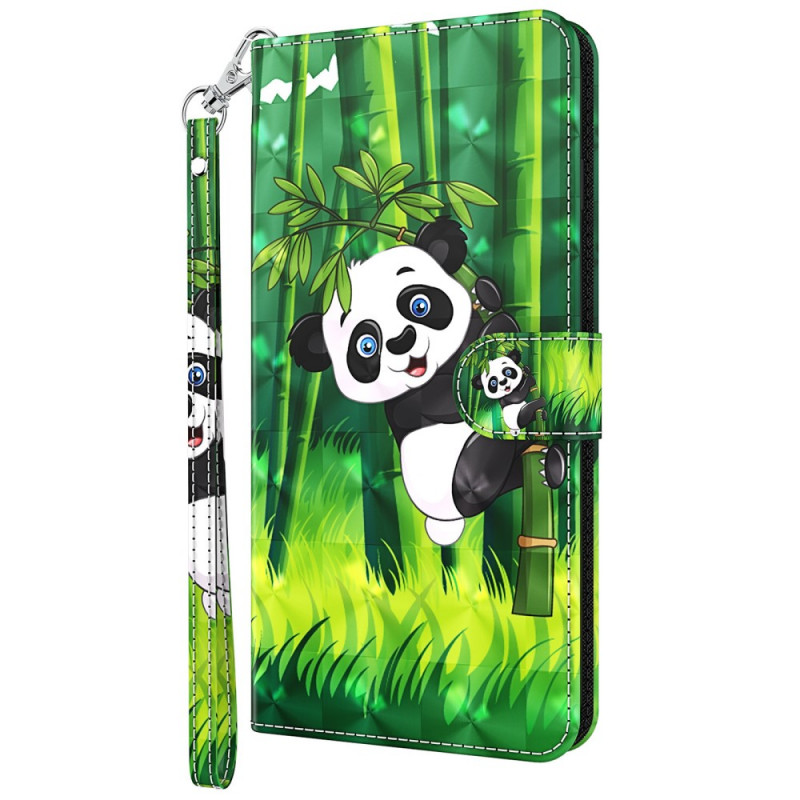 Hülle Moto G71 5G Panda und Bambus