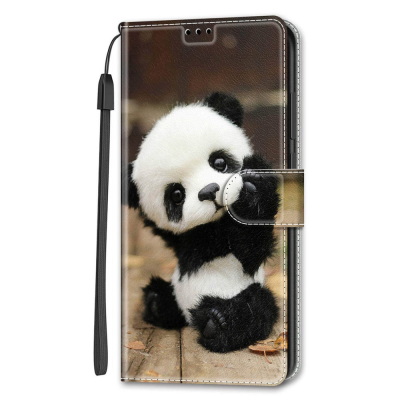 Samsung Galaxy S22 Ultra 5G Play Hülle Kleiner Panda mit Riemen
